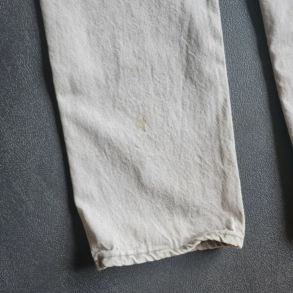 Vintage 90's Levi's 501 Classic Fit Grey Denim Jeans 33x32